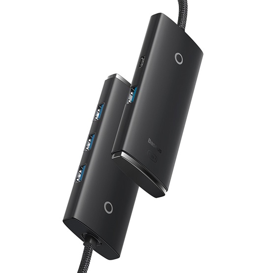 HUB Baseus Lite 4-Port USB Type-A HUB dokkoló állomás, 25 cm, fekete - Image 3