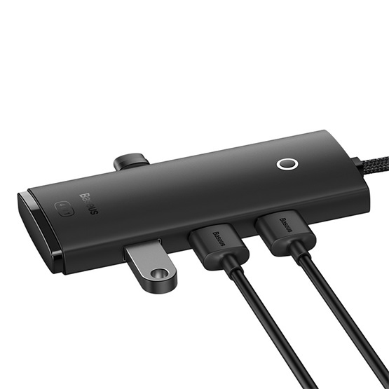 HUB Baseus Lite 4-Port USB Type-A HUB dokkoló állomás, 25 cm, fekete - Image 4