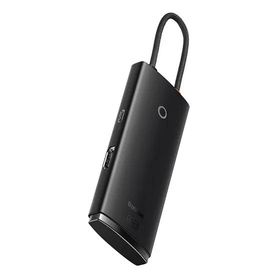 Baseus Lite 5-Port USB Type-C HUB dokkoló állomás, 25 cm, fekete - Image 4