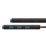 Baseus Lite 5-Port USB Type-C HUB dokkoló állomás, 25 cm, fekete - Image 5