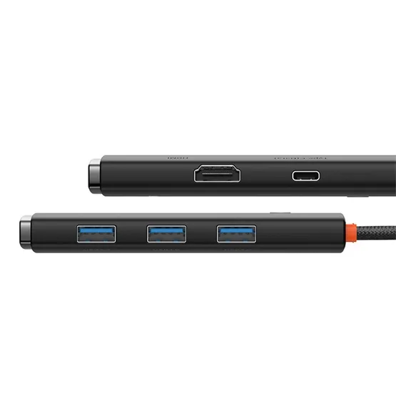 Baseus Lite 5-Port USB Type-C HUB dokkoló állomás, 25 cm, fekete - Image 5