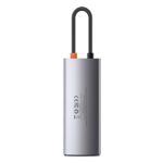 HUB Baseus Metal Gleam 6-in-1 USB Type-C HUB dokkoló állomás, szürke - Image 2