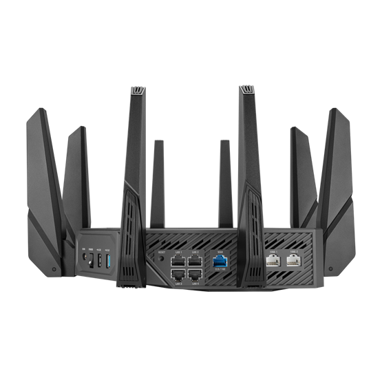LAN/WIFI Asus ROG Rapture GT-AXE16000 Quad-band WiFi 6E (802.11ax) Gaming Router - Image 7