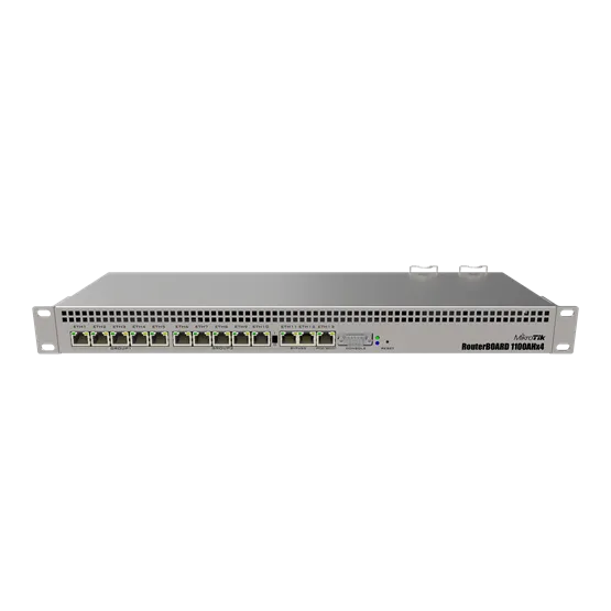 MikroTik 1100AHx4 13x gigabites porttal, rackbe szerelhető, IPSec hardveres gyorsítás