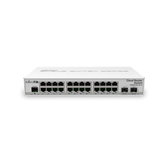 MikroTik 24xGbit port asztali switch, 2xSFP+ foglalat, dual-boot OS - Image 2