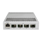 MikroTik CRS305-1G-4S+IN asztali switch, 4xSFP+ port, redundáns táp - Image 2