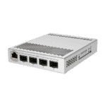 MikroTik CRS305-1G-4S+IN asztali switch, 4xSFP+ port, redundáns táp - Image 5