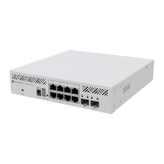 MikroTik CRS310-8G+2S+IN asztali/rackes switch, 2xSFP+, 8x2.5 GBit RJ45 port - Image 2