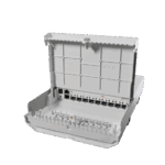 MikroTik netFiber 9 kültéri switch, 4x SFP+ foglalat, 5x SFP foglalat, 1x gigabites RJ45 port (PoE-In) - Image 4