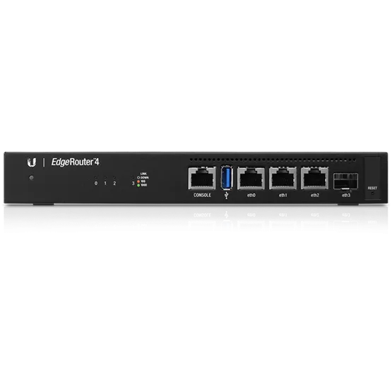 Ubiquiti EdgeRouter ER-4, gigabites, 3x RJ45, 1x SFP port
