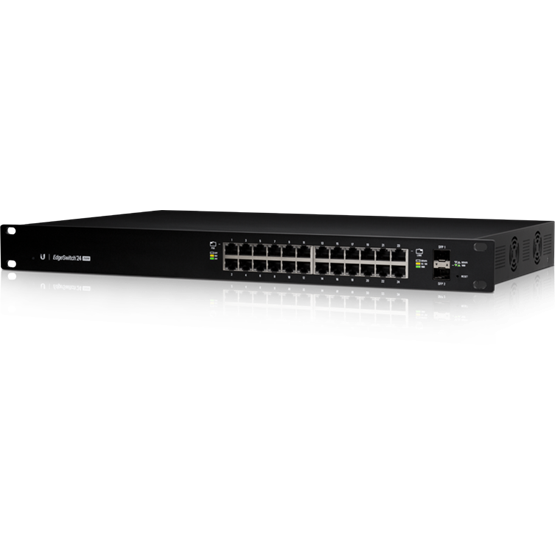 Ubiquiti EdgeSwitch, 24x gigabit RJ45 PoE port max. 250W, 2xSFP port, rackbe szerelhető - Image 2