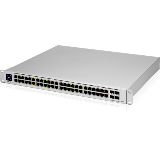 Ubiquiti UniFi Switch Gen2, 48x gigabit RJ45 port, 4xSFP+, 40x 802.3af/at PoE, 8x802.3bt max.660W, rackes - Image 1