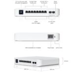 Ubiquiti UniFi Switch Gen2, 8x gigabit RJ45 port, 2xSFP+, 8x 802.3af/at PoE, max.120W - Image 2