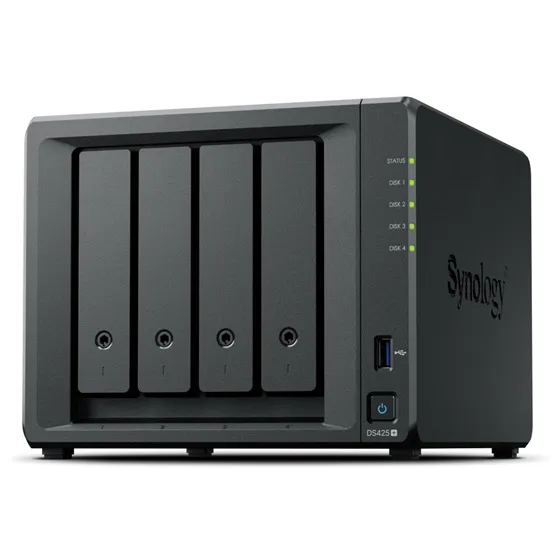 LAN_NAS_Synology_DS425_DiskStation_4HDD-i771273.webp Synology NAS DS425+ (2GB) (4xHDD + 2xM.2 SSD) - Image 1