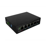 Lanberg Ipari PoE switch, 3x PoE+, 1x PoE++, 1x Gigabit RJ45, 1x SFP, 90W