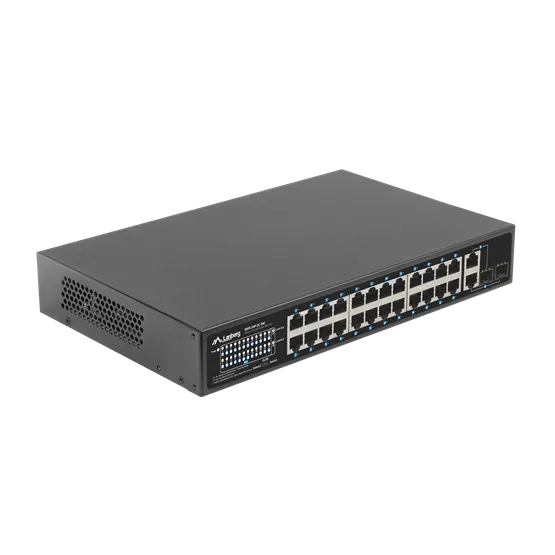 Lanberg Switch 24x 100Mb PoE+/ 2x Combo 19" rackes (360W) V2 - Image 3