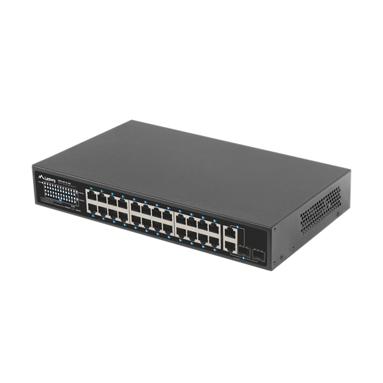 Lanberg Switch 24x 100Mb PoE+/ 2x Combo 19" rackes (360W) V2 - Image 4