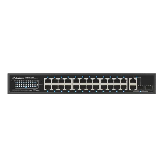 Lanberg Switch 24x 100Mb PoE+/ 2x Combo 19" rackes (360W) V2 - Image 5