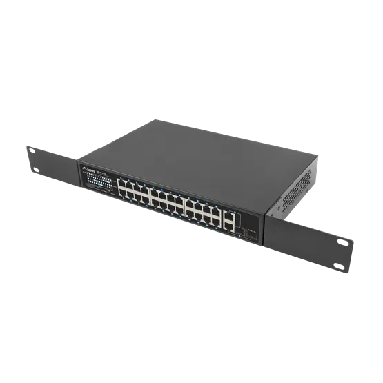 Lanberg Switch 24x 100Mb PoE+/ 2x Combo 19" rackes (360W) V2 - Image 6