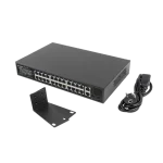 Lanberg Switch 24x 100Mb PoE+/ 2x Combo 19" rackes (360W) V2
