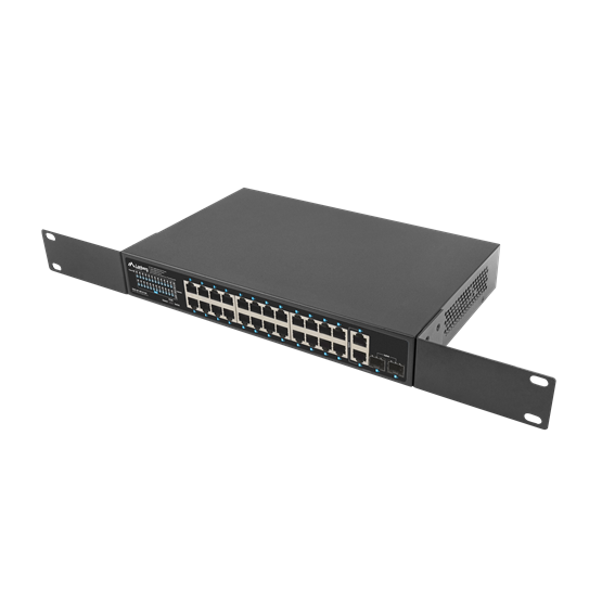 Lanberg Switch 24x 1GbE PoE+/ 2x GbE/ 2 SFP ,19" rackes (360W) - Image 6