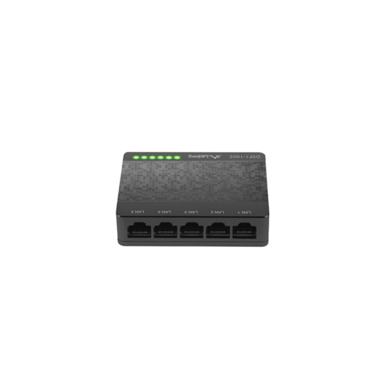 Lanberg_Switch_DSP1-1005-5V_5x_1Gbs_menedzsment_nelkuli_gigabit_ethernet_asztali_5V-i795192.png Lanberg Switch DSP1-1005-5V, 5x 1Gb/s, menedzsment nélküli gigabit ethernet, asztali, 5V - Image 2