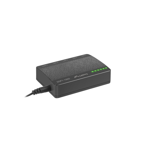 Lanberg Switch DSP1-1005-5V, 5x 1Gb/s, menedzsment nélküli gigabit ethernet, asztali, 5V