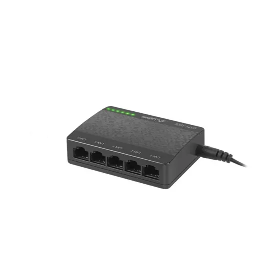 Lanberg Switch DSP1-1005-5V, 5x 1Gb/s, menedzsment nélküli gigabit ethernet, asztali, 5V - Image 2