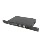 Lanberg Switch menedzsment nélküli, 16x 100Mb PoE+/ 2x 1GB/1X SFP, 10", 19" rackes (150W) - Image 6
