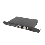 Lanberg Switch menedzsment nélküli, 16x 100Mb PoE+/ 2x 1GB/1X SFP, 10", 19" rackes (150W) - Image 6