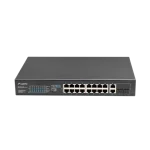 Lanberg Switch menedzsment nélküli, 16x 100Mb PoE+/ 2x 1GB/1X SFP, rackes (250W) - Image 2