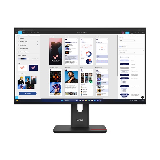 Lenovo 31,5" T32UD-40 monitor - 64B0GAT1EU - Eclipse Black