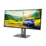 Lenovo 34" ThinkVision P34WD-40 monitor - Eclipse Black - Image 2
