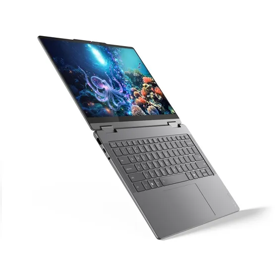 Lenovo Yoga 7 2-in-1  Luna Grey; 14" WUXGA OLED, IntelR CoreT Ultra 5 226V, 16GB LPDDR5, 1TB SSD, IntelR ArcT Graphics 130V, FreeDOS, Érintőkijelző, Lenovo Yoga Pen, háttérvilágítású billentyűzet - Image 5