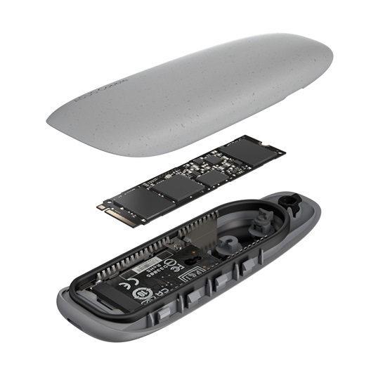MBR ASUS COBBLE - külső ház - m.2 NVMe SSD > USB3.2 Type-C - ESD-A1A - Szürke - Image 3