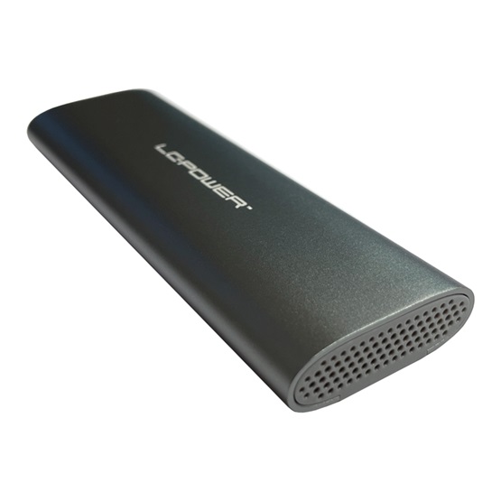 MBR LC Power Külső ház - USB 3.2 Type-C - NVMe vagy SATA M.2 - LC-M2-C-MULTI-2 - Image 4