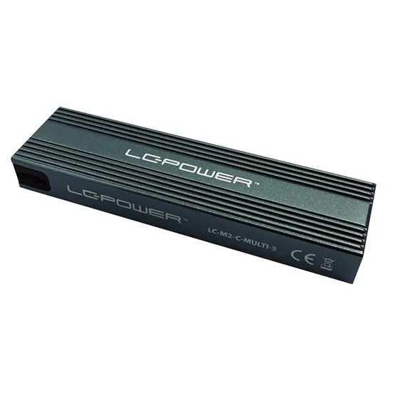 MBR LC Power Külső ház - USB 3.2 Type-C - NVMe vagy SATA M.2 SSD - LC-M2-C-MULTI-3 - Image 2