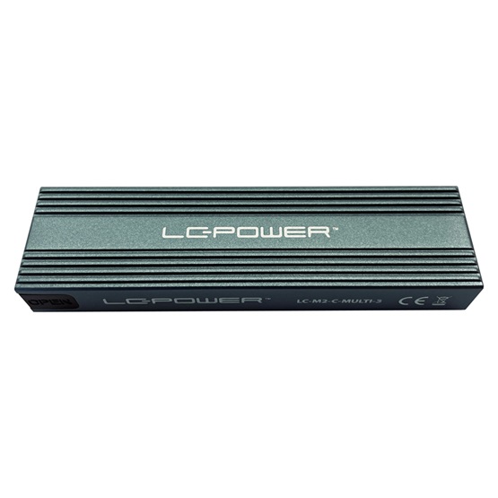 MBR LC Power Külső ház - USB 3.2 Type-C - NVMe vagy SATA M.2 SSD - LC-M2-C-MULTI-3 - Image 5