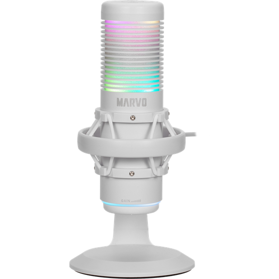 MIC MARVO Blast 60 vezetékes mikrofon - fehér