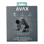 MOB AVAX WH601 Feely+ Vezeték nélküli szellőzőrácsra és szélvédőre rögzíthető autós töltő, 15W - Image 5