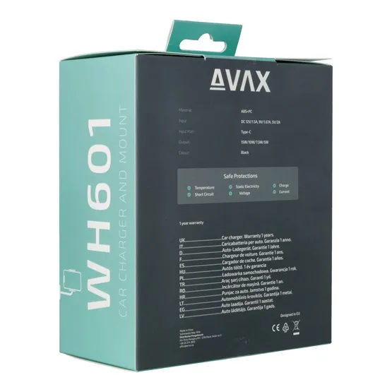 MOB AVAX WH601 Feely+ Vezeték nélküli szellőzőrácsra és szélvédőre rögzíthető autós töltő, 15W - Image 7
