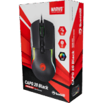 MOU MARVO Capo 20 vezetékes egér - fekete - Image 6