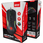 MOU MARVO Capo 20 vezetékes egér - fekete - Image 5