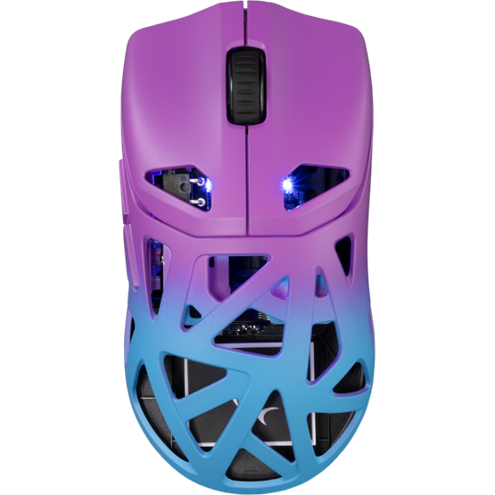 MOU White Shark GM-5019BLP DAGONET Vezeték nélküli gamer egér - Kék/Lila