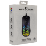 MOU White Shark GM-9004-2 TRISTAN Vezetékes gamer egér - Fekete - Image 7