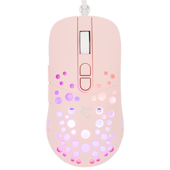MOU White Shark GM-9004P TRISTAN Vezetékes gamer egér - Rózsaszín