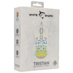 MOU White Shark GM-9004W TRISTAN Vezetékes gamer egér - Fehér - Image 7