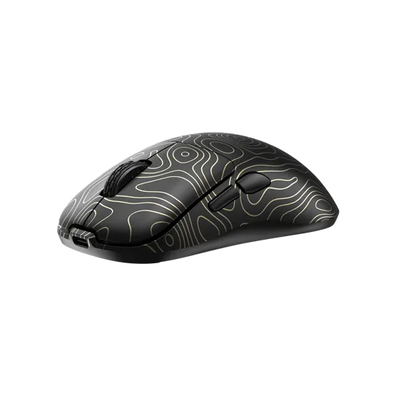 MOU White Shark WGM-5015G AERO-G 6D/10000 dpi, vezeték nélküli gamer egér - fekete/arany - Image 2