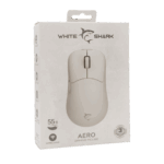 MOU White Shark WGM-5015W AERO vezeték nélküli gamer egér - fehér - Image 7