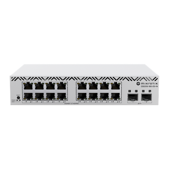 MikroTik CSS318-16G-2S+IN 16-Portos Gigabites Switch 2 SFP+ Porttal - Image 2